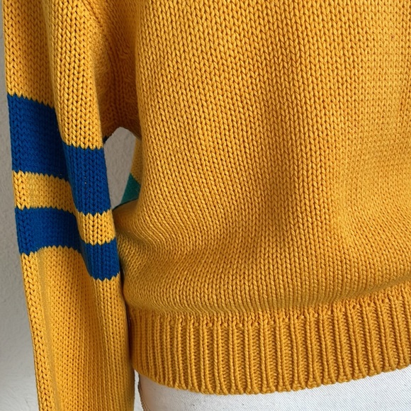 Vintage 90s Verenza Sports Knit Sweater Color Block - Picture 13 of 13